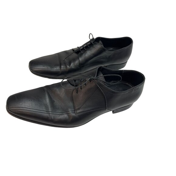 Hugo Boss Black Leather Mens Lace-Up Oxford Shoes Size 12 C318 main image 9